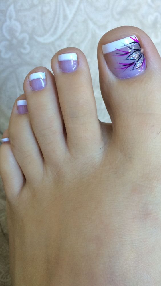 50+ Best French Toe Nail Designs