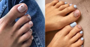 French toe nail designs