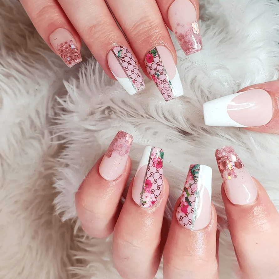 70+ Summer Flower Nails Designs and Simple Nails Designs