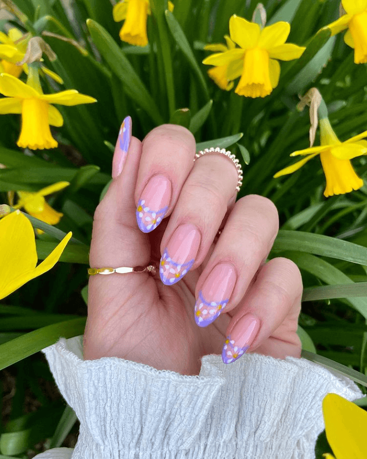 70+ Summer Flower Nails Designs and Simple Nails Designs