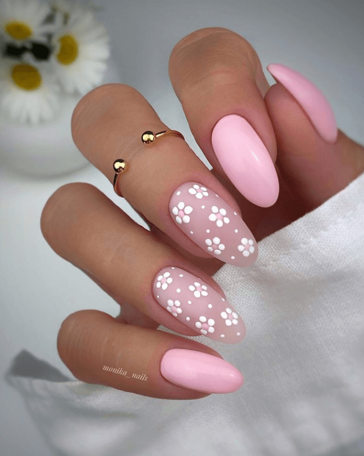 70+ Summer Flower Nails Designs and Simple Nails Designs
