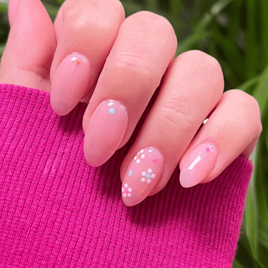 70+ Summer Flower Nails Designs and Simple Nails Designs