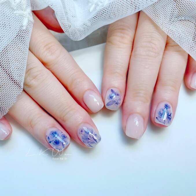 70+ Summer Flower Nails Designs and Simple Nails Designs
