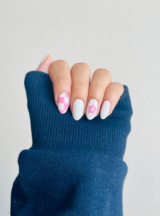 70+ Summer Flower Nails Designs and Simple Nails Designs