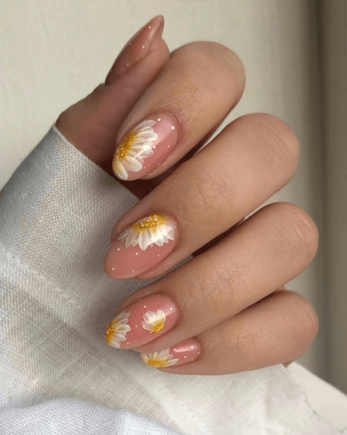 70+ Summer Flower Nails Designs and Simple Nails Designs