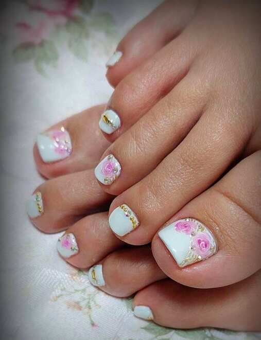 70+ Summer Flower Nails Designs and Simple Nails Designs
