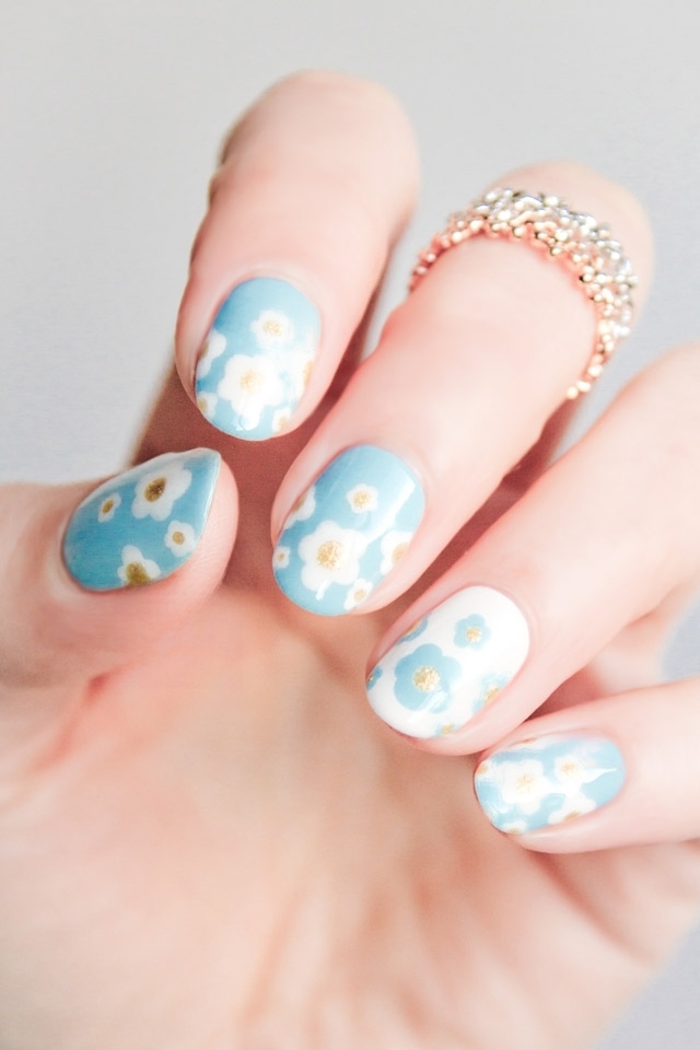 70+ Summer Flower Nails Designs and Simple Nails Designs