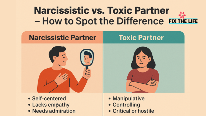 Narcissistic vs. Toxic Partner – How to Spot the Difference