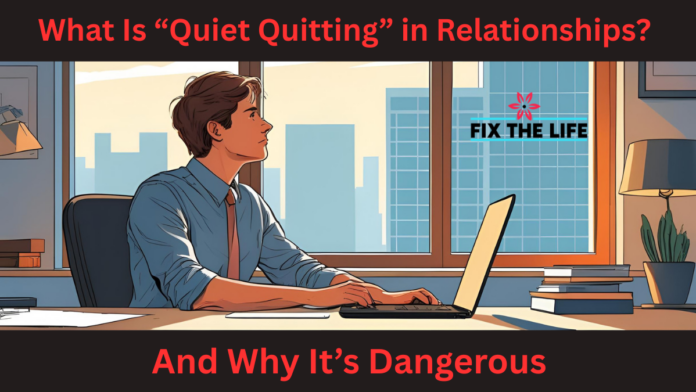 What Is “Quiet Quitting” in Relationships? And Why It’s Dangerous