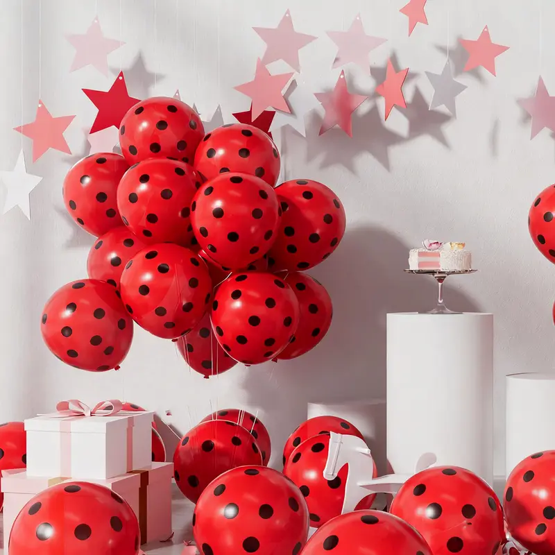 Festive Polka Dots & Balloon Art