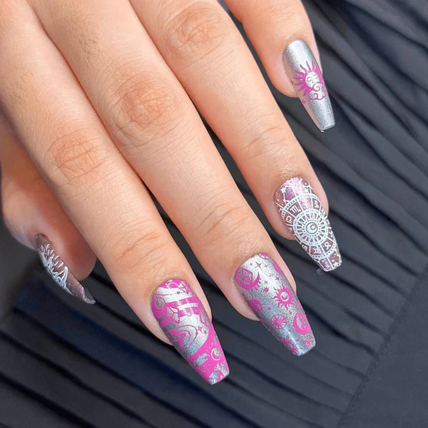 Celestial Star Sign Nails
