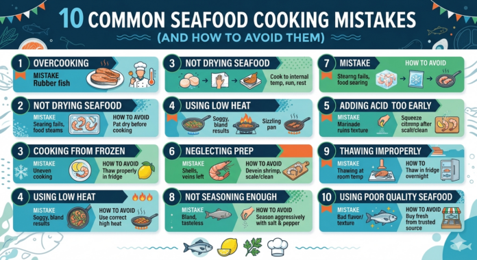 Common Seafood Cooking Mistakes And How to Avoid Them Common Seafood Cooking Mistakes And How to Avoid Them